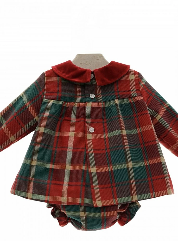 Three-piece girl's set, Tartan collection