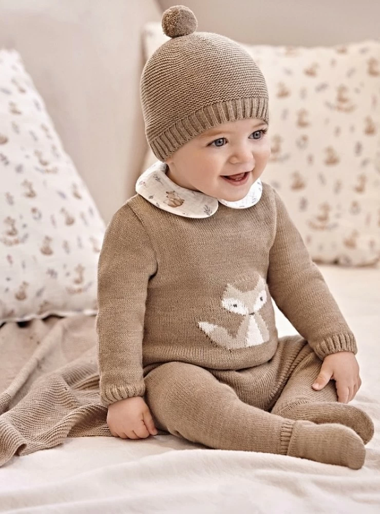 Three-piece set for boys, little foxes collection