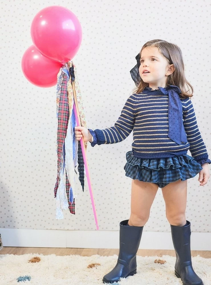 Three-piece set for girls from the La Marine collection in Martinique