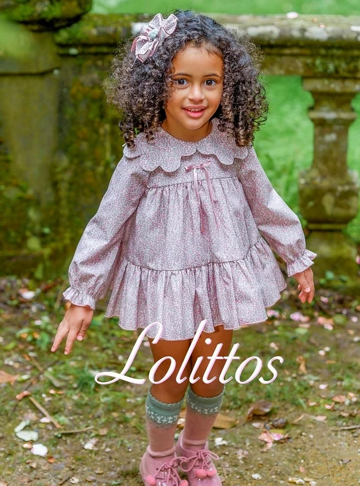 Three-piece set for girls from the Lolittos Borreguito collection
