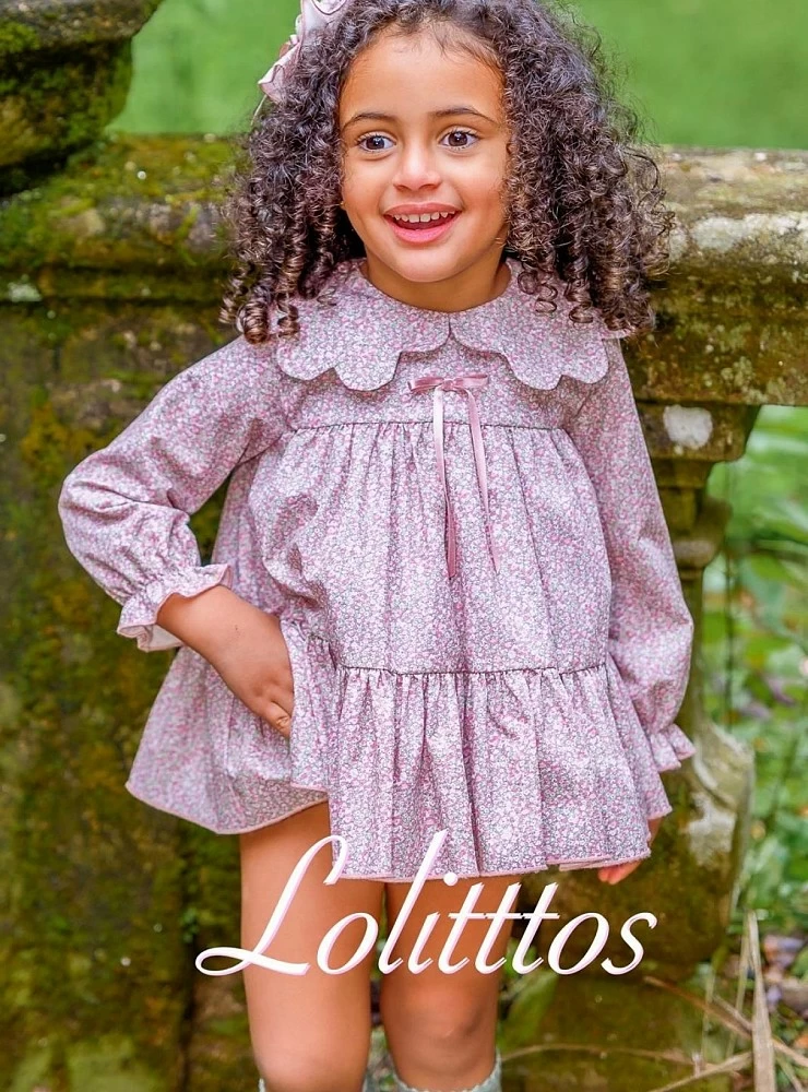 Three-piece set for girls from the Lolittos Borreguito collection