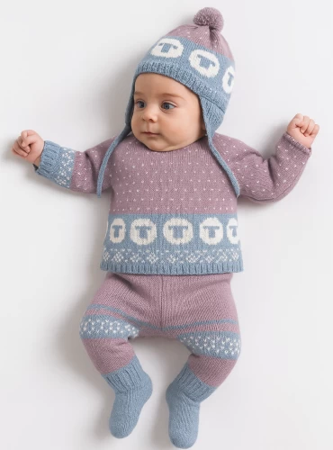Three-piece set from the Lolittos Borreguito collection