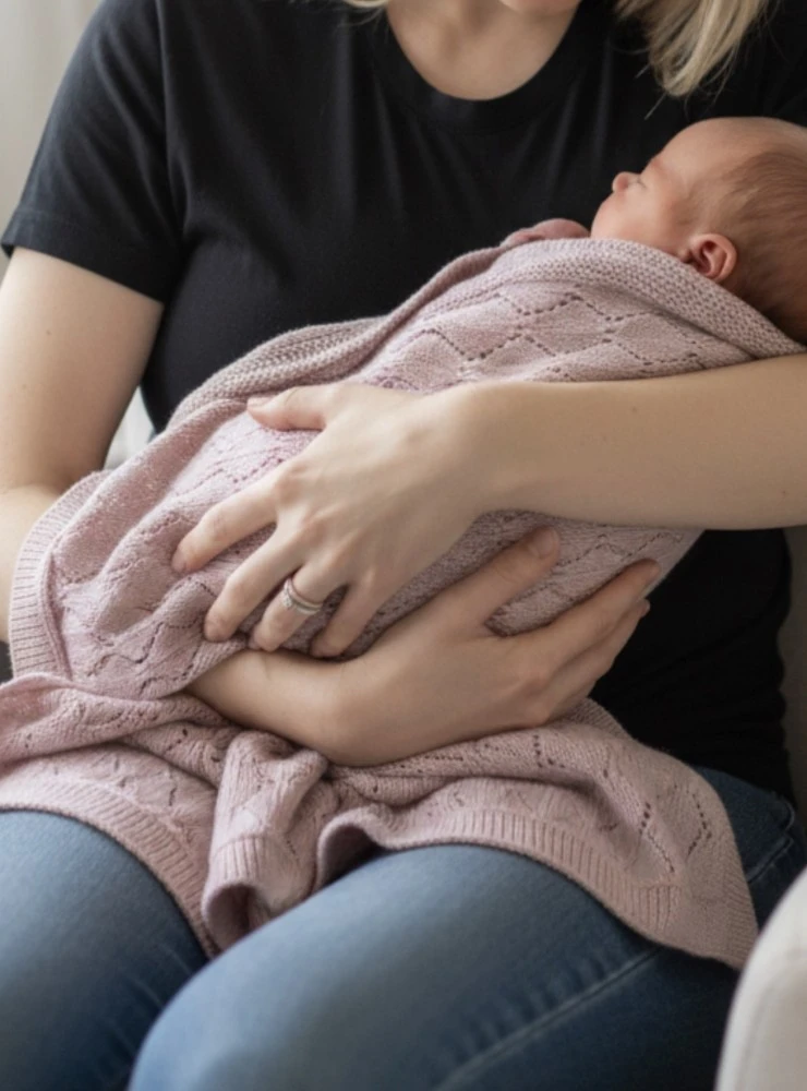 Toquilla de primeras puestas en punto de verano. Dos colores