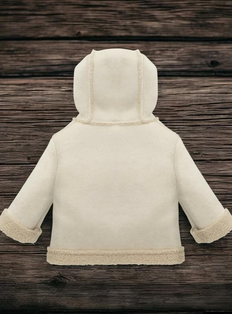 Trenka de antelina con rizo. Unisex