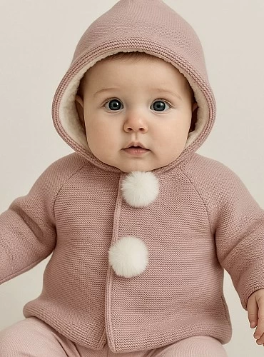 Trenka de punto unisex con pelo por dentro
