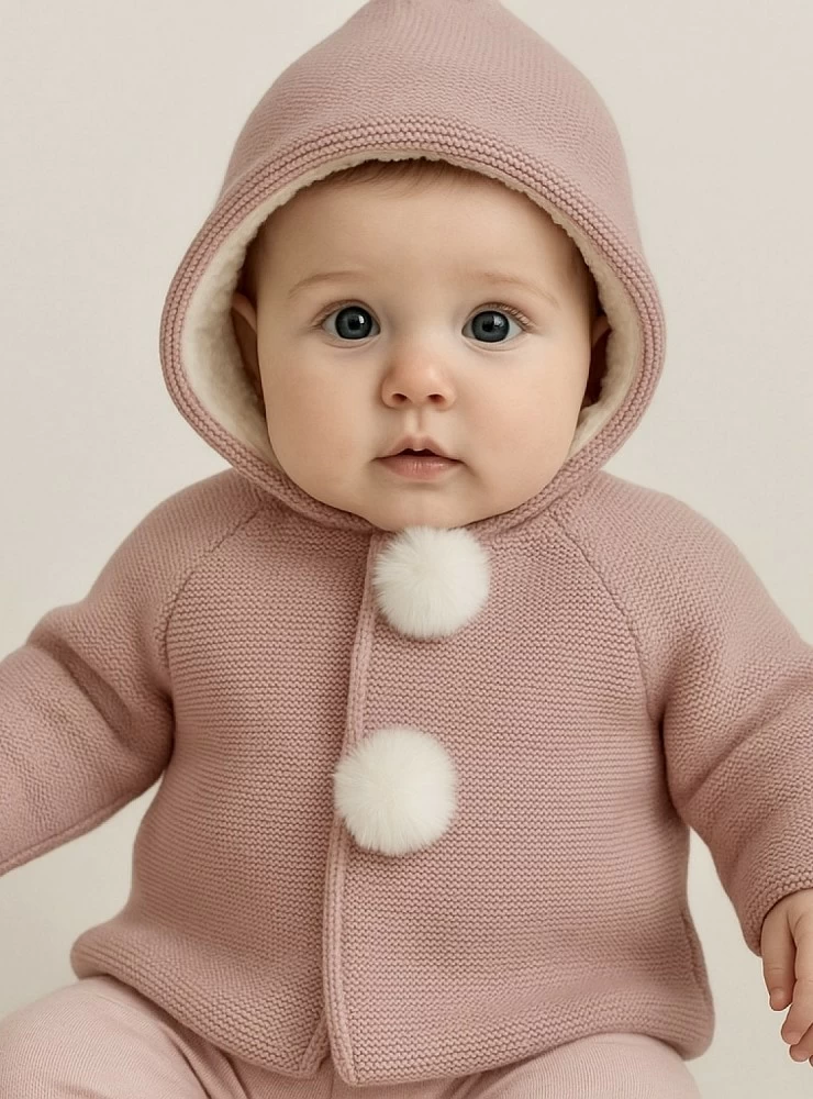 Trenka de punto unisex con pelo por dentro