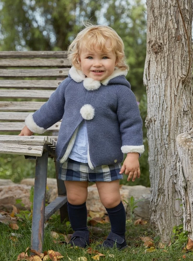 Trenka para niño colección Nuit en tres colores. Punto y pelo