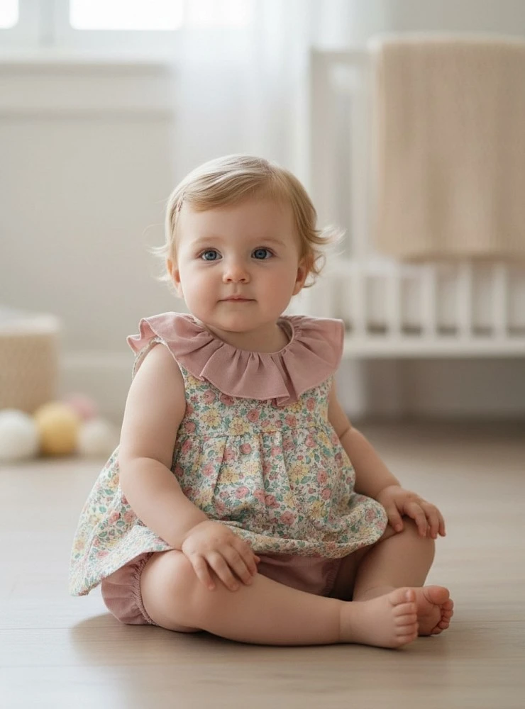 Tulip collection baby set (Jesusito and bloomers)