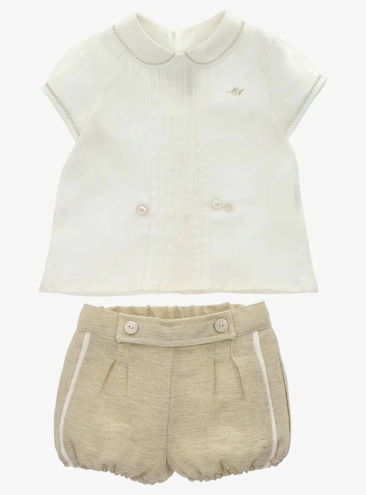 Two-piece boy's set Ivory collection