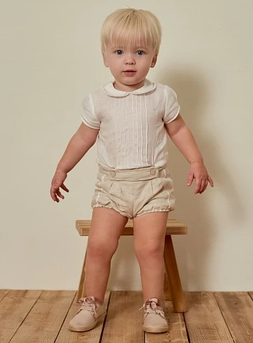 Two-piece boy's set Ivory collection