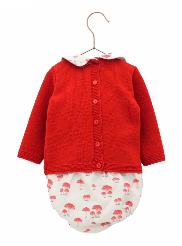 Two-piece set for boy. Mushroom collection
