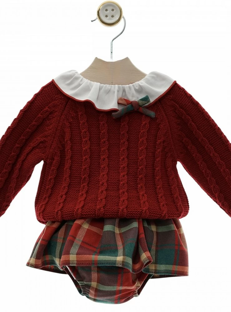 Two-piece set for girls, Tartan collection