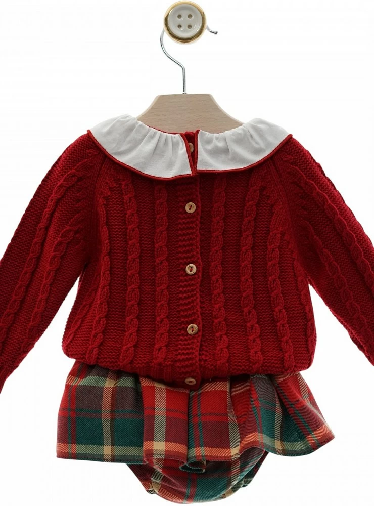 Two-piece set for girls, Tartan collection