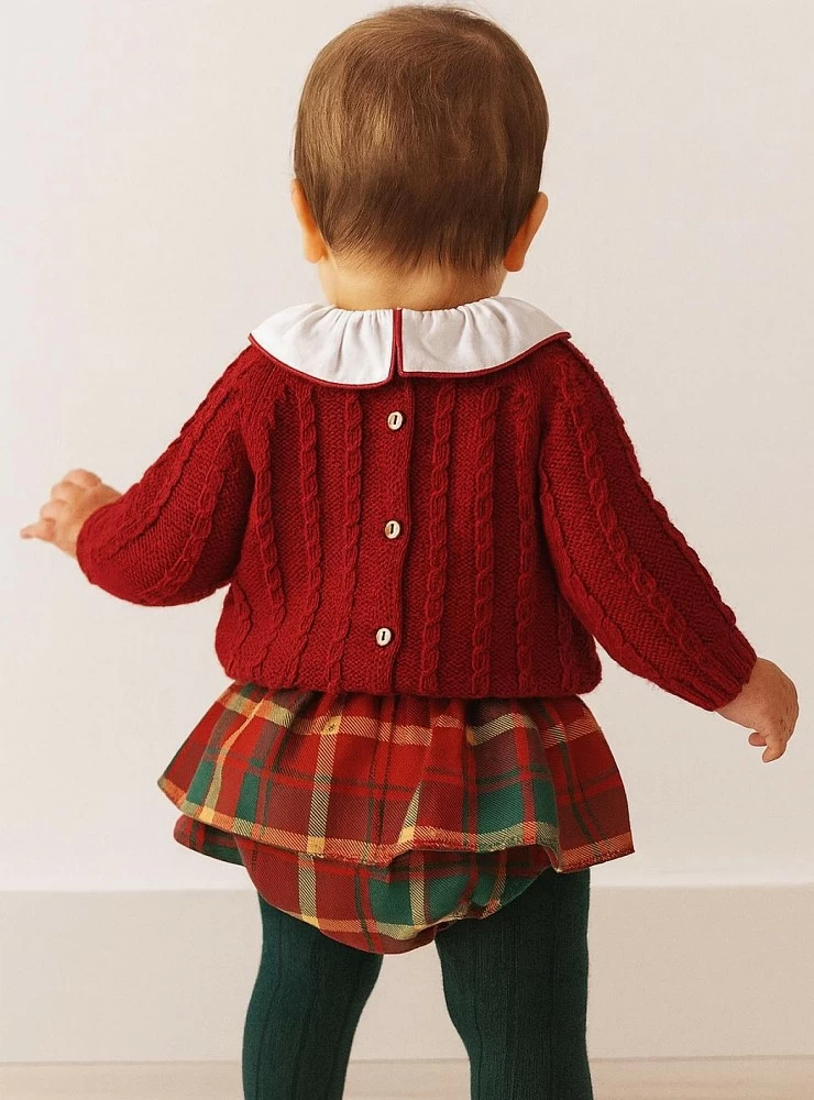 Two-piece set for girls, Tartan collection