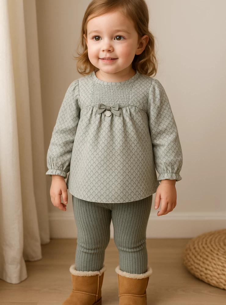 Two-piece set for girls. Porcelain Collection