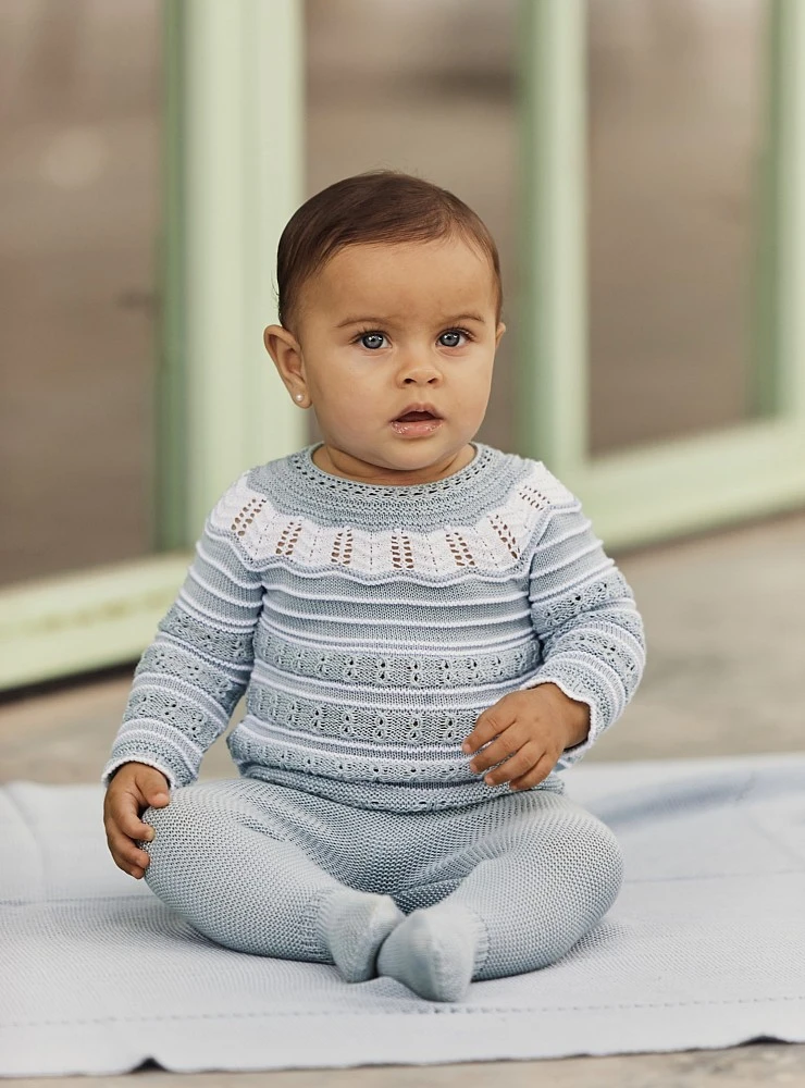 Two-piece summer knit set. Two colors