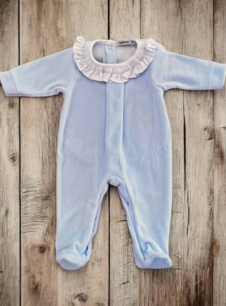 Two-tone fleece romper from the Artico family