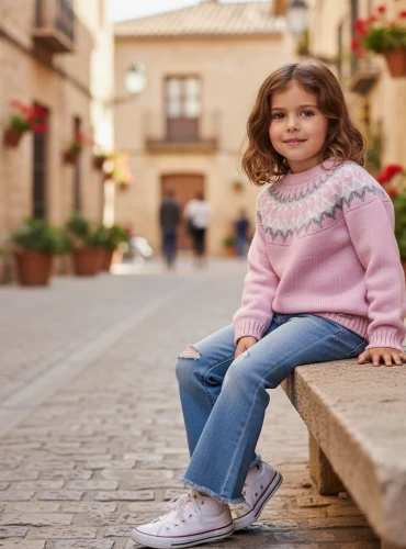 Two-tone jacquard knit sweater, Sherwood model