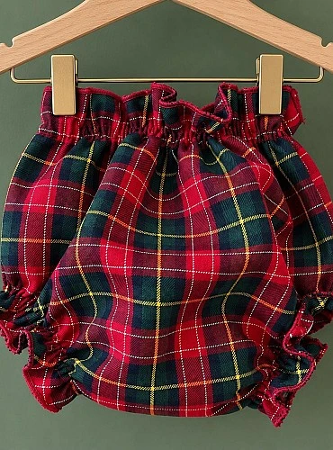 Unisex Baby Diaper Cover – Plaid – 3 Colors