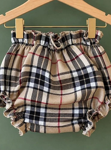 Unisex Baby Diaper Cover – Plaid – 3 Colors