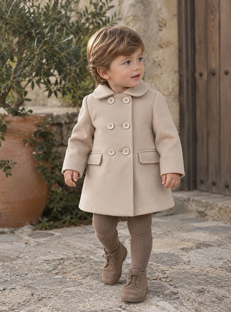 Unisex Camel Cloth English Coat
