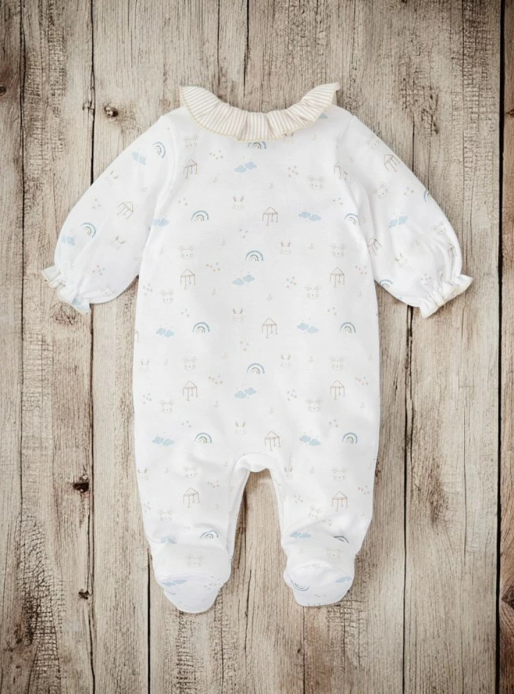 Unisex cotton romper or pajamas from the Cielo collection