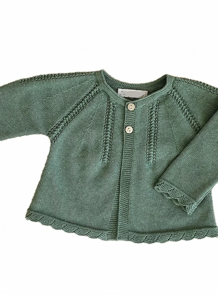 Unisex jacket in dry green. Very original