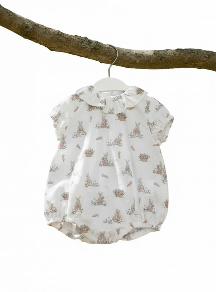 Unisex polka dot romper from the Irina collection