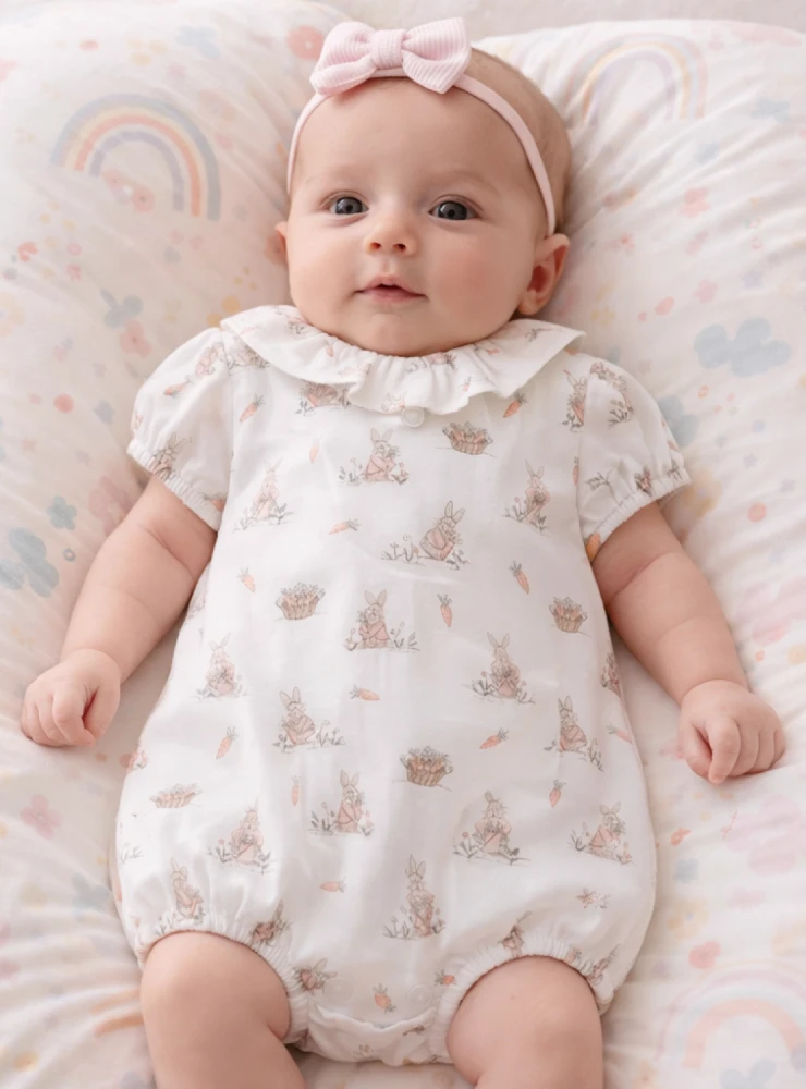 Unisex polka dot romper from the Irina collection