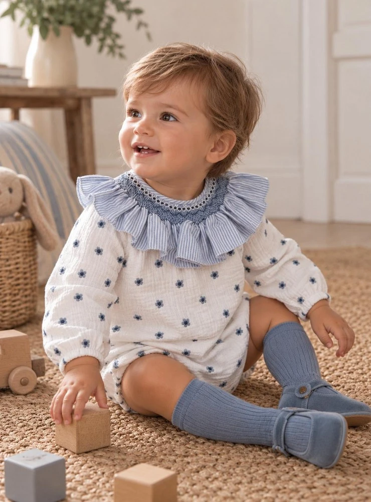 Unisex Romper, Snowflake Collection
