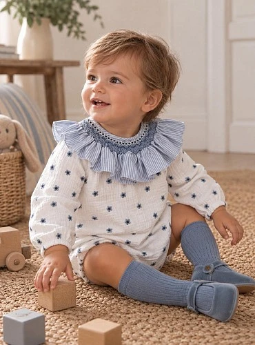 Unisex Romper, Snowflake Collection