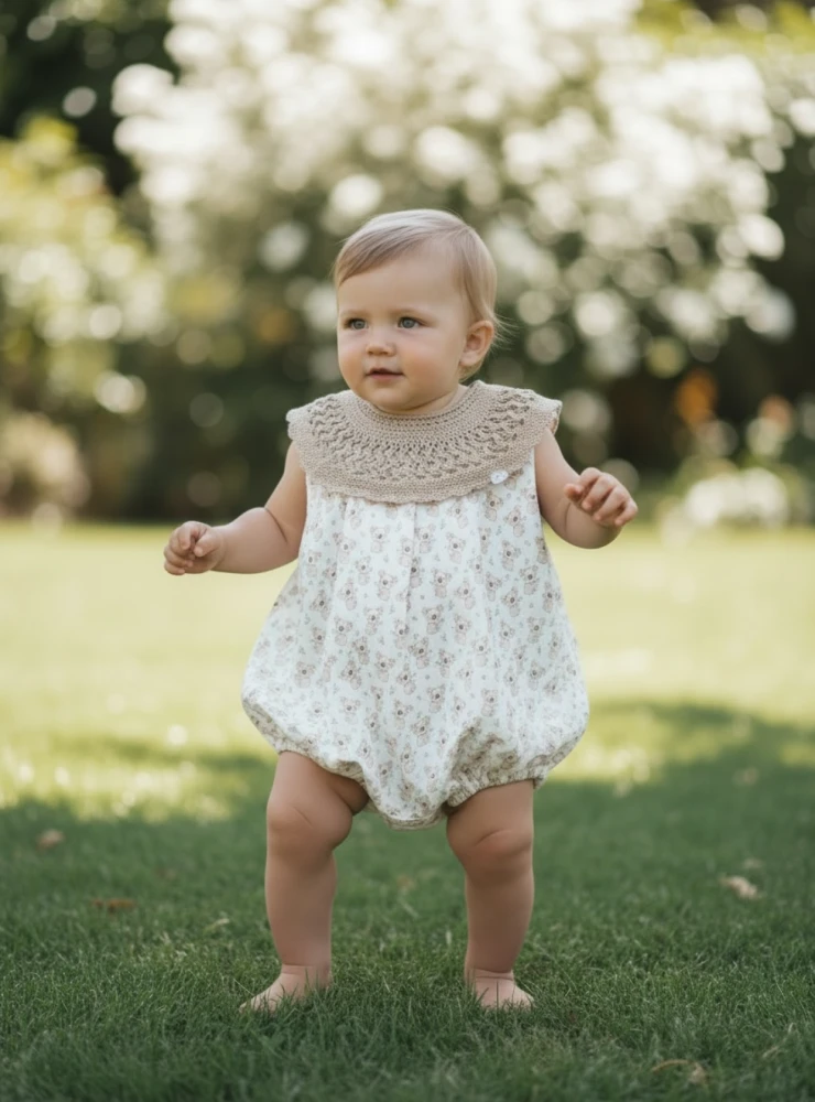 Unisex romper with koalas