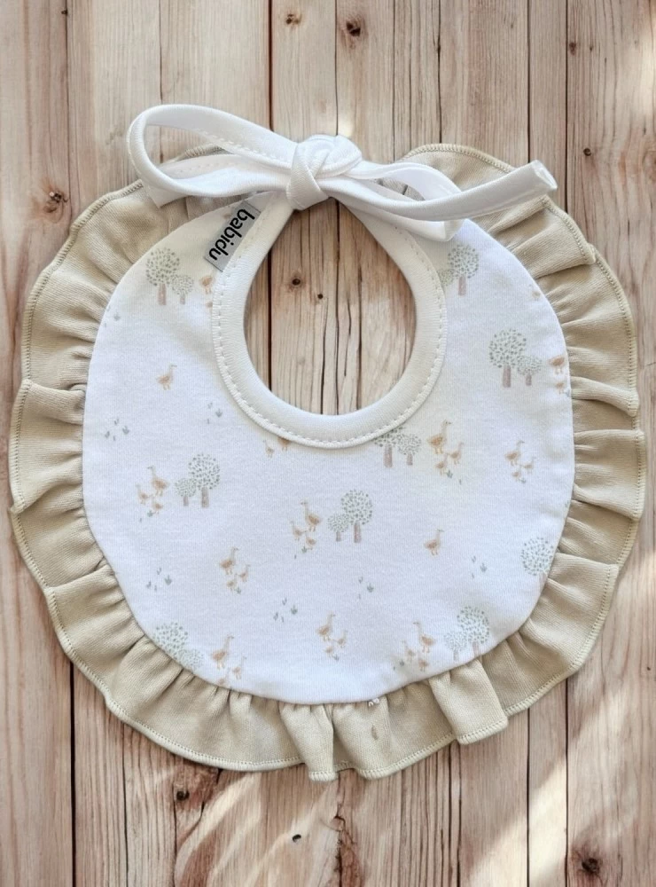 Unisex round cotton bib, Sendero collection