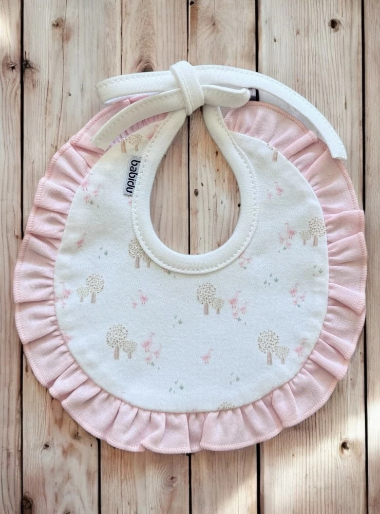 Unisex round cotton bib, Sendero collection
