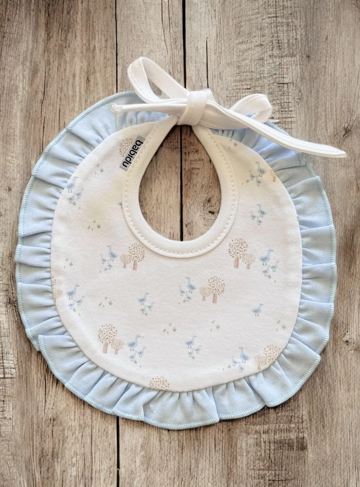 Unisex round cotton bib, Sendero collection