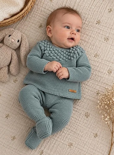 Unisex sweater and footed leggings set – Salvia Collection