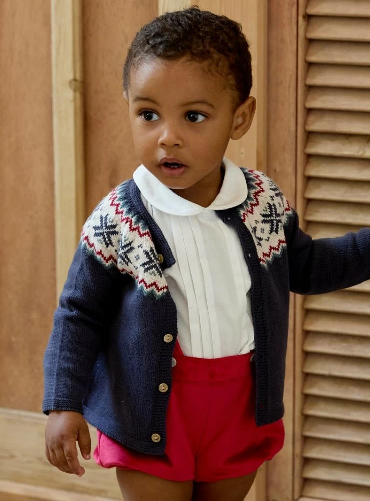 Unisex two-tone jacquard jacket from the Manchester collection