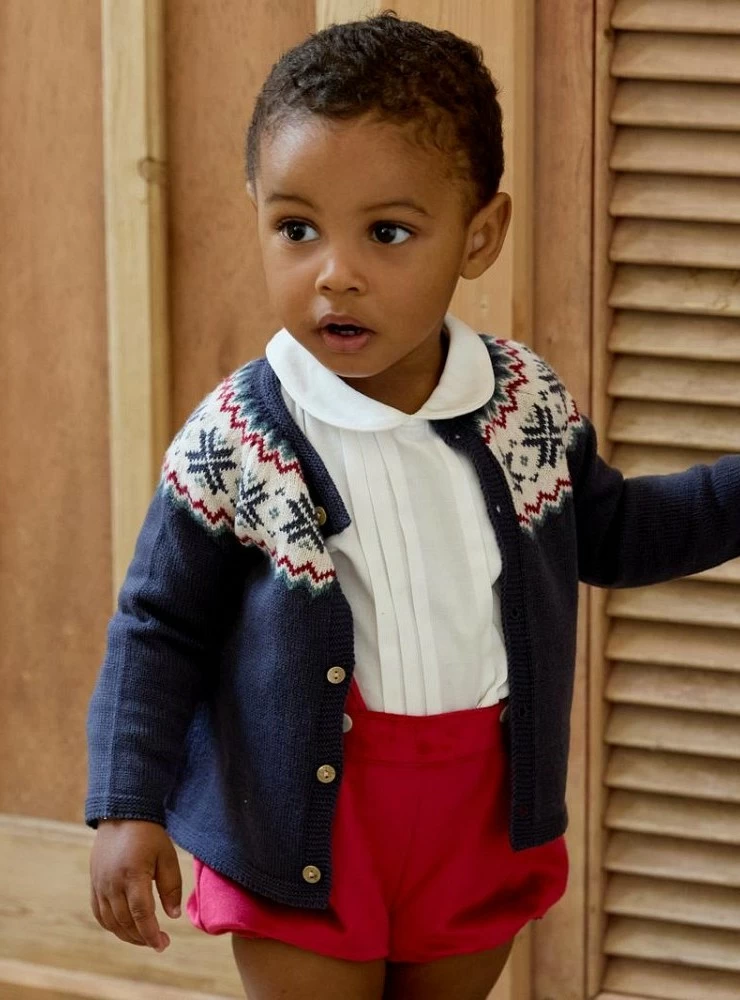 Unisex two-tone jacquard jacket from the Manchester collection