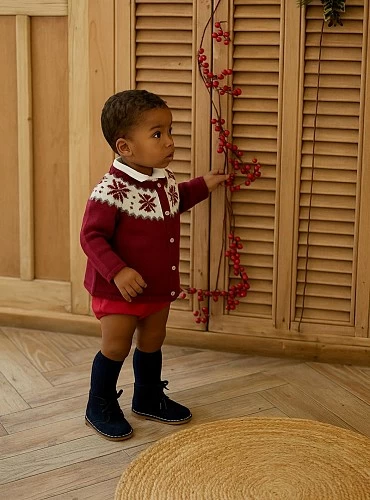 Unisex two-tone jacquard jacket from the Manchester collection