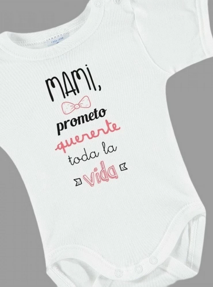 Unisex white outer bodysuit with funny phrase