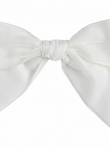 Velvet bow clip in various colors