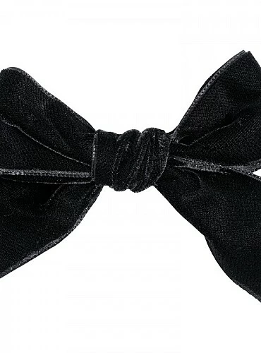 Velvet bow clip in various colors