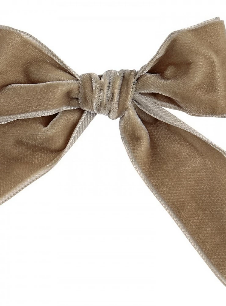 Velvet bow clip in various colors