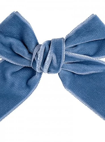 Velvet bow clip in various colors