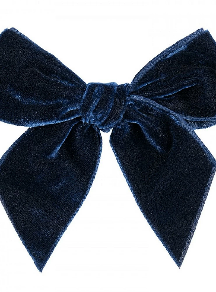 Velvet bow clip in various colors