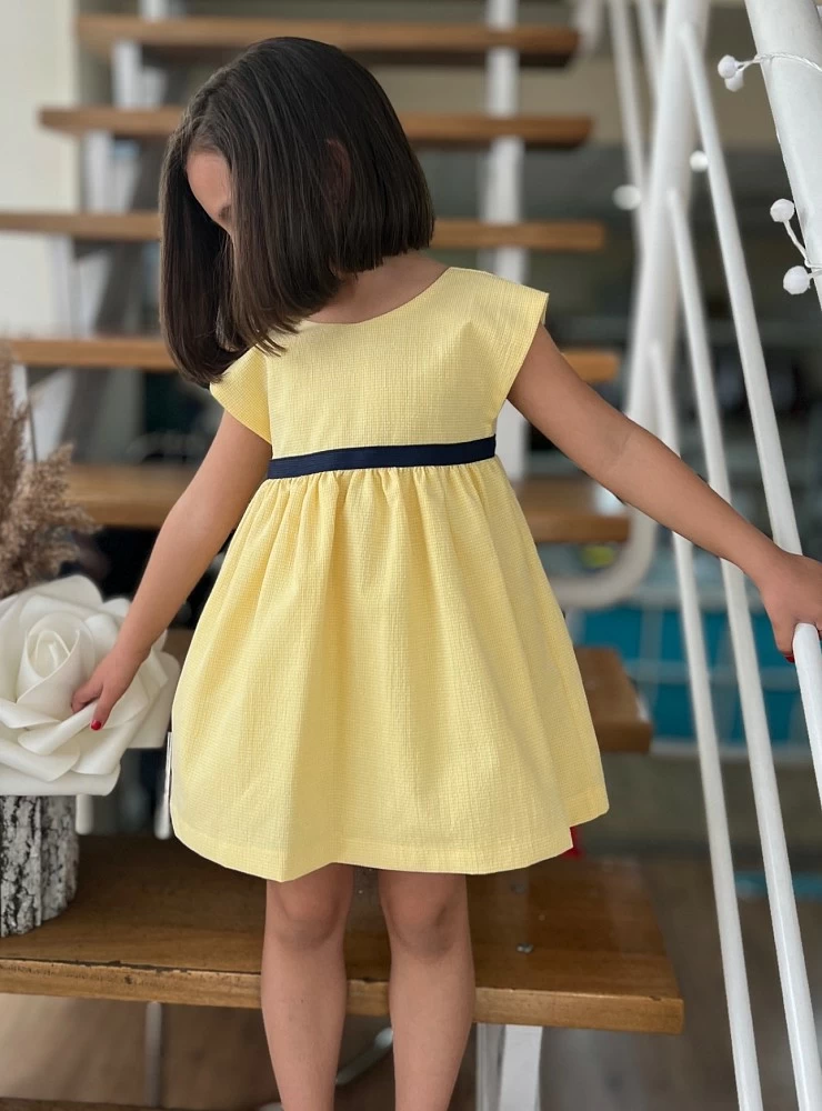 Vestido amarillo colección Lemon Blue de Eve Children