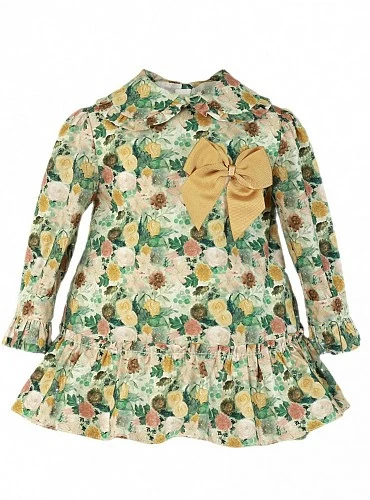 Vestido bebé niña con estampado flores