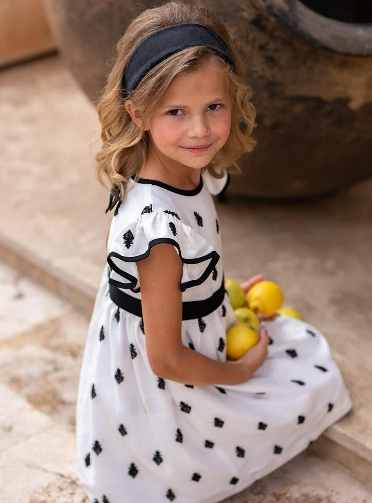 Vestido blanco y negro colección México