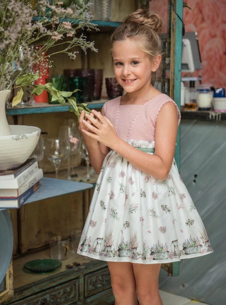 Vestido con flores colección Julia