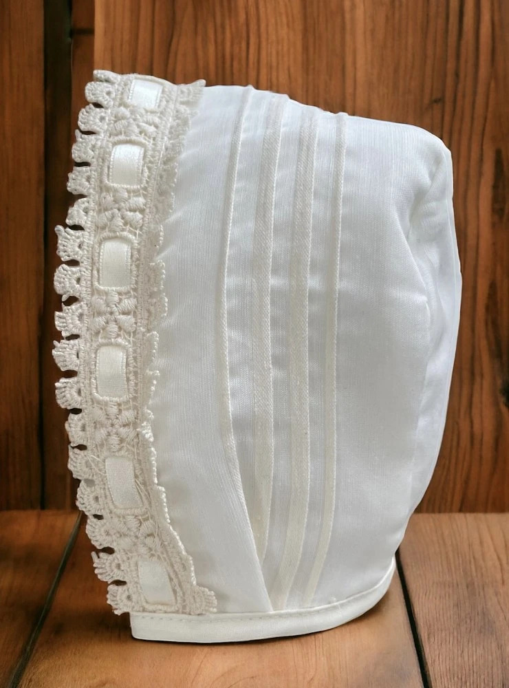 Vestido de Bautizo con Capota para Bebé Niña Colección Nuez